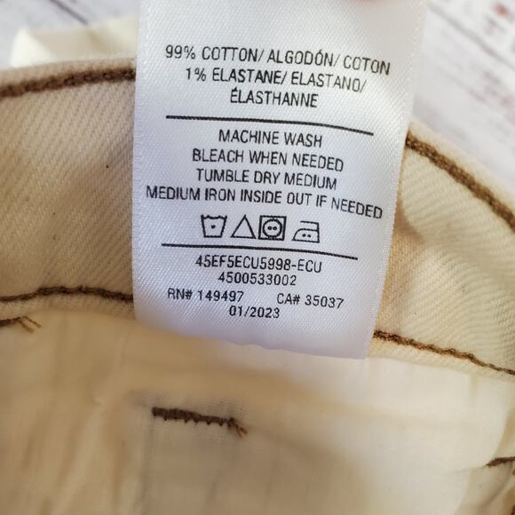 Joe's The Og Straight Ankle Jeans Cream Size 24 Pants Neutral Earthy Minimal NWT - Picture 12 of 16